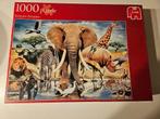 Puzzel Jumbo 1000 stukjes Dieren uit Kenia, 500 à 1500 pièces, Puzzle, Utilisé, Enlèvement ou Envoi