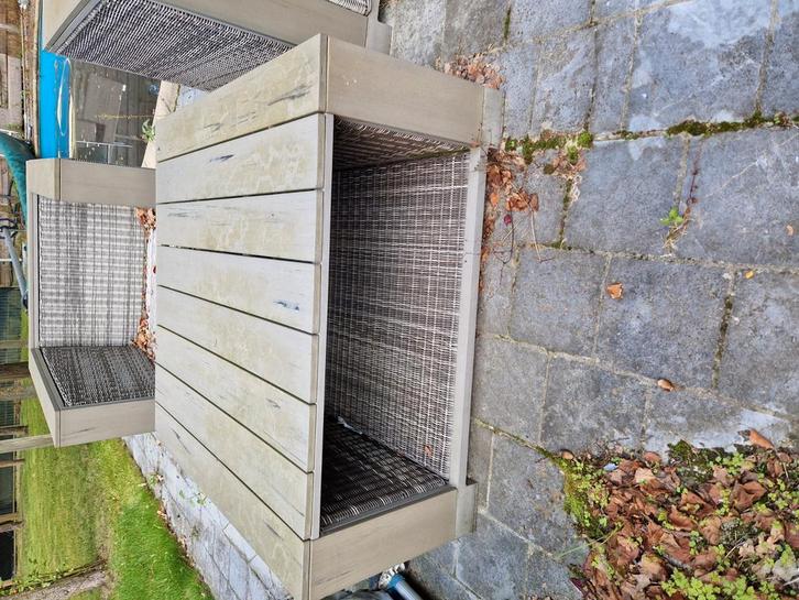 Volledige salon, Tuin en Terras, Tuinsets en Loungesets, Zo goed als nieuw, Tuinset, Bijzettafel, Ophalen