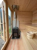 Houtgestookte saunakachel compleet. Sauna kachel + 3m pijp., Sport en Fitness, Sauna, Ophalen of Verzenden