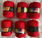 Katoengaren Neveda rood, Hobby en Vrije tijd, Breien en Haken, Ophalen of Verzenden, Nieuw