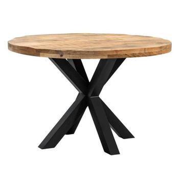 Eetkamertafel Trevor spinpoot - mangohout - 78xØ150 cm beschikbaar voor biedingen