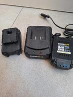 Powerplus batterijen en oplader, Ophalen of Verzenden, Gebruikt