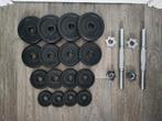 Halterset. (30kg) (Goede staat!), Sport en Fitness, Ophalen, Gebruikt, Benen, Halterset