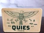 Oud doosje in plastiek (oorstopjes) “ QUIES Paris” 8cmX 5cm, Enlèvement