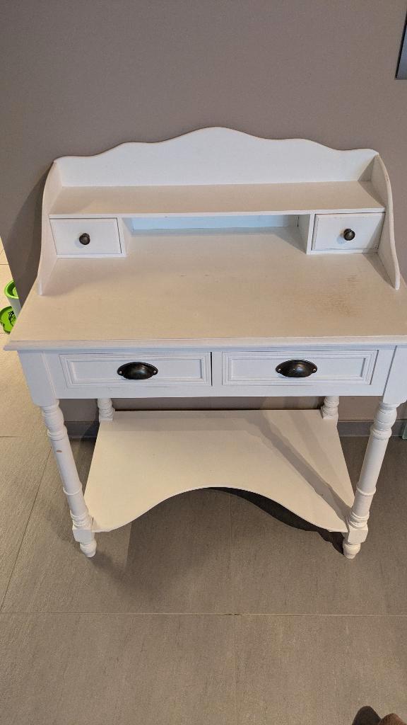 Landelijk bureautje van Maison du monde met assorti stoel, Huis en Inrichting, Bureaus, Gebruikt, Bureau, Ophalen