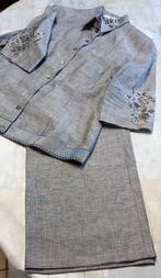 2 delig vestje+broek licht grijs merk Biba m.42 NIEUW, Overige typen, Maat 42/44 (L), Nieuw, Biba