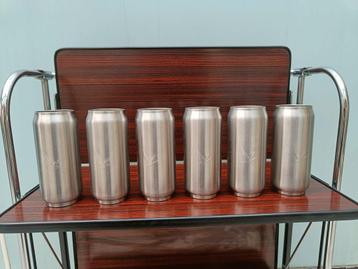 Set van 6 stainless glazen Grey Goose beschikbaar voor biedingen