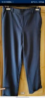 Donkerblauwe geklede broek 42, Kleding | Dames, Broeken en Pantalons, Ophalen of Verzenden, Zo goed als nieuw