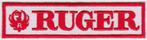 Ruger stoffen opstrijk patch embleem #1, Verzenden, Nieuw