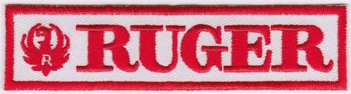 Ruger stoffen opstrijk patch embleem #1, Verzamelen, Kleding en Patronen, Nieuw, Verzenden