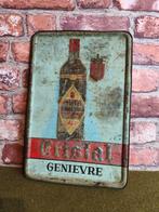 Tôle métal publicitaire cristal genièvre, Collections, Marques & Objets publicitaires, Enlèvement ou Envoi