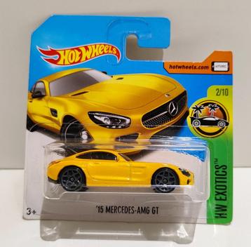 Hot Wheels '15 Mercedes-AMG GT Geel (2017) beschikbaar voor biedingen