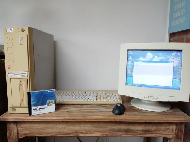 computer+scherm+muis+toetsenbord+games, Informatique & Logiciels, Ordinateurs de bureau, Utilisé, Moins de 2 Ghz, HDD, Moins de 4 GB