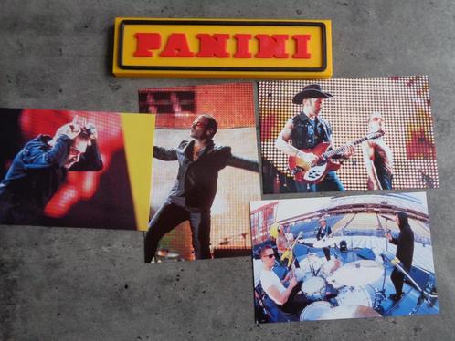 PANINI PRENTEN  POP SUPERSTARS  U2  BONO   zeldzaam  4X, Hobby en Vrije tijd, Stickers en Plaatjes, Nieuw, Ophalen of Verzenden