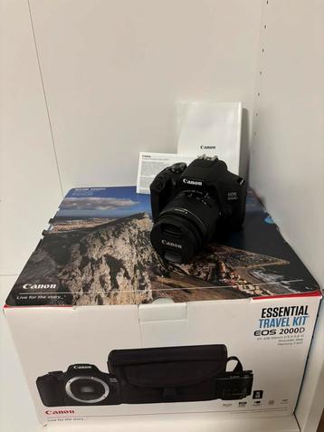 Canon eos 2000D “travel kit” beschikbaar voor biedingen