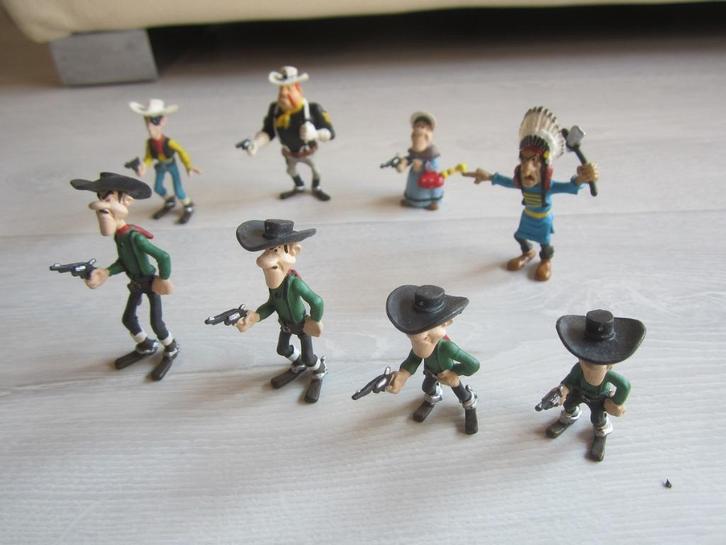 Lot de figurines Lucky Luke, Verzamelen, Stripfiguren, Zo goed als nieuw, Beeldje of Figuurtje, Ophalen of Verzenden