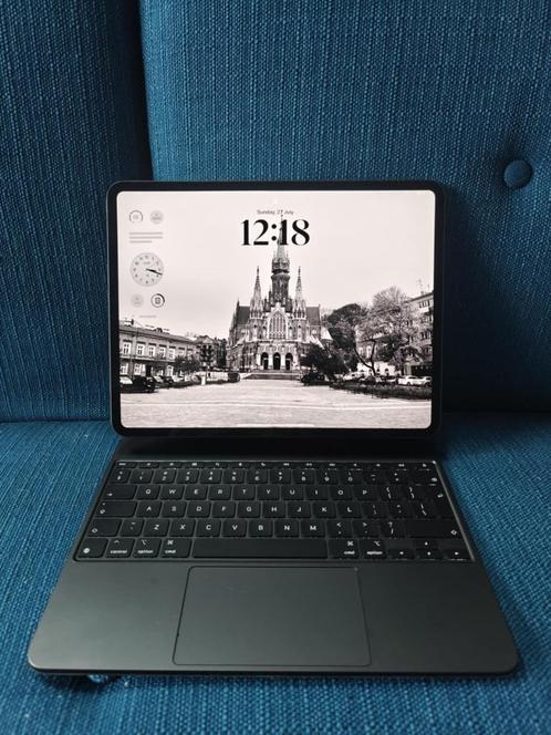 iPad Pro 13" (2024) M4 512GB WIFI + Magic Keyboard, Computers en Software, Apple iPads, Zo goed als nieuw, Apple iPad Pro, Wi-Fi