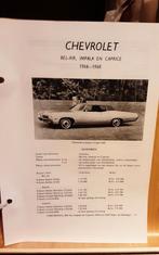 Chevrolet Belair impala caprice technische fiche, Boeken, Auto's | Boeken, Chevrolet, Ophalen of Verzenden, Zo goed als nieuw