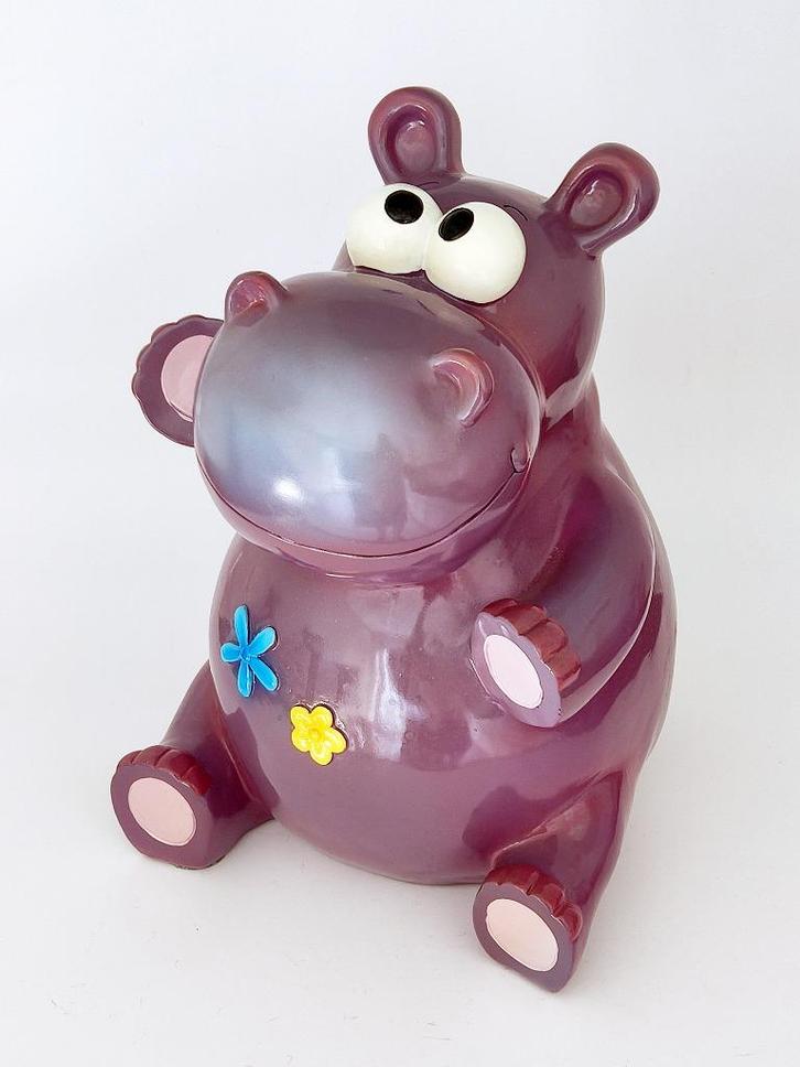 spaarpot nijlpaard, Verzamelen, Spaarpotten, Zo goed als nieuw, Dier, Overige materialen, Ophalen of Verzenden