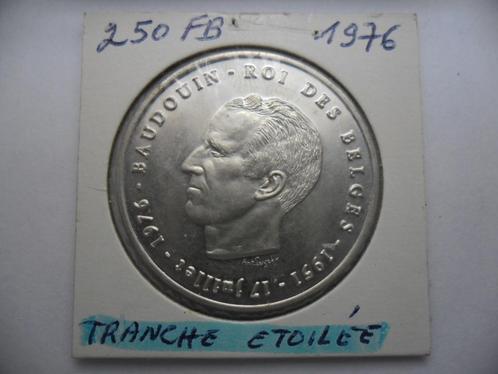 Munteenheid België 250 frank 1976 Fra silver star slice QP, Postzegels en Munten, Munten | België, Losse munt, Zilver, Zilver