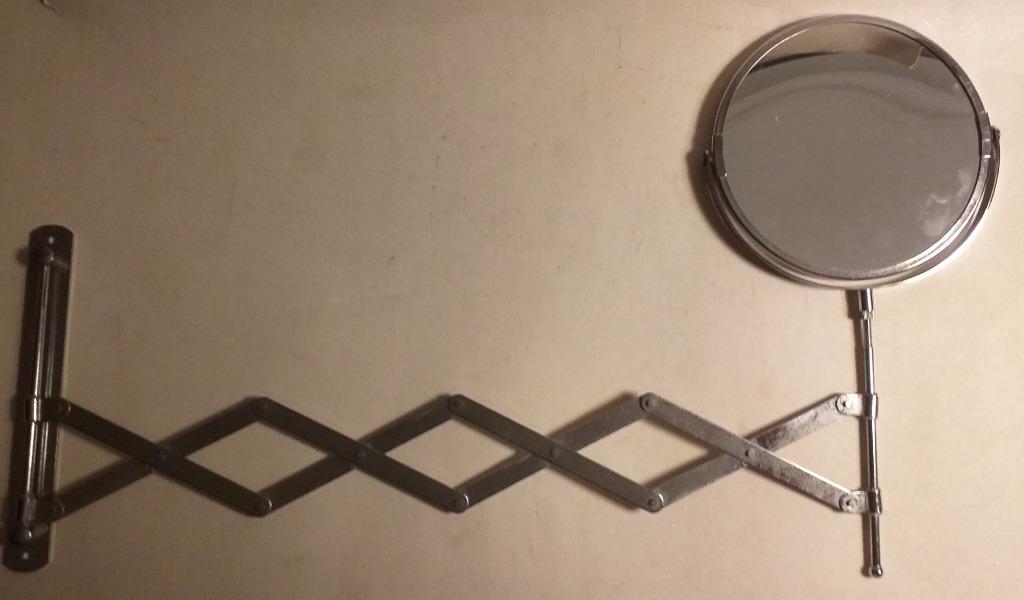 scheerspiegel / accordeon make-up spiegel / vergrootglas, Ophalen of Verzenden