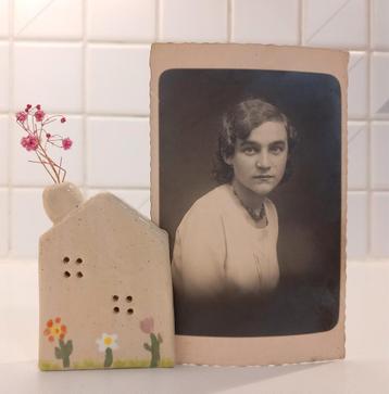 Decoratie huisjes in klei voor evt foto beschikbaar voor biedingen