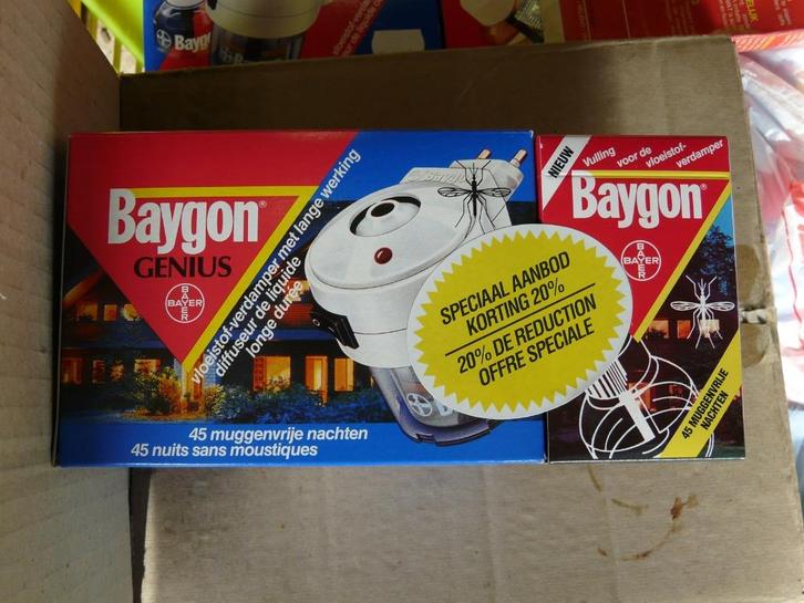 anti muggenmiddel Bayer, verdamper, Baygon Genius, mug, Dieren en Toebehoren, Insecten en Spinnen, Overige soorten