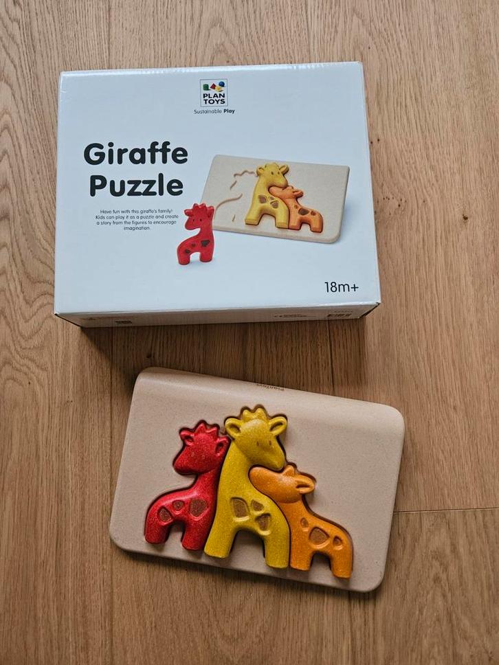 Mon premier puzzle - Girafe - Plan Toys, Enfants & Bébés, Jouets | Puzzles pour enfants, Comme neuf, 6 mois à 2 ans, Moins de 10 pièces