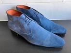 Santoni herenschoenen maat 10 / 44, Blauw, Ophalen of Verzenden, Zo goed als nieuw, Santoni