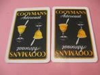 2 losse speelkaarten Cooymans advocaat (184), Collections, Cartes à jouer, Jokers & Jeux des sept familles, Comme neuf, Carte(s) à jouer