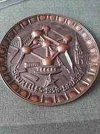 Atomium expo 58 grote  rood koperen schaal van 30 cm, Verzamelen, Ophalen of Verzenden