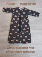 Slaapzak HEMA 68-80 winter met afneembare mouwen, Ophalen, Zo goed als nieuw, Slaapzak