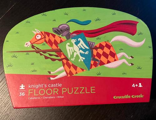 Knight's Castle vloerpuzzel Crocodile Creek, Kinderen en Baby's, Speelgoed | Kinderpuzzels, Zo goed als nieuw, Ophalen of Verzenden
