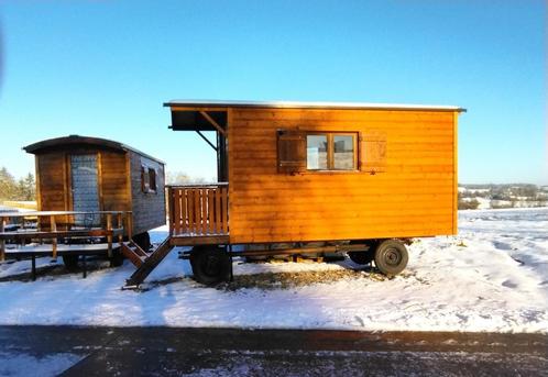 Une roulotte en bois Savoyard, Caravans en Kamperen, Overige Caravans en Kamperen, Nieuw, Ophalen