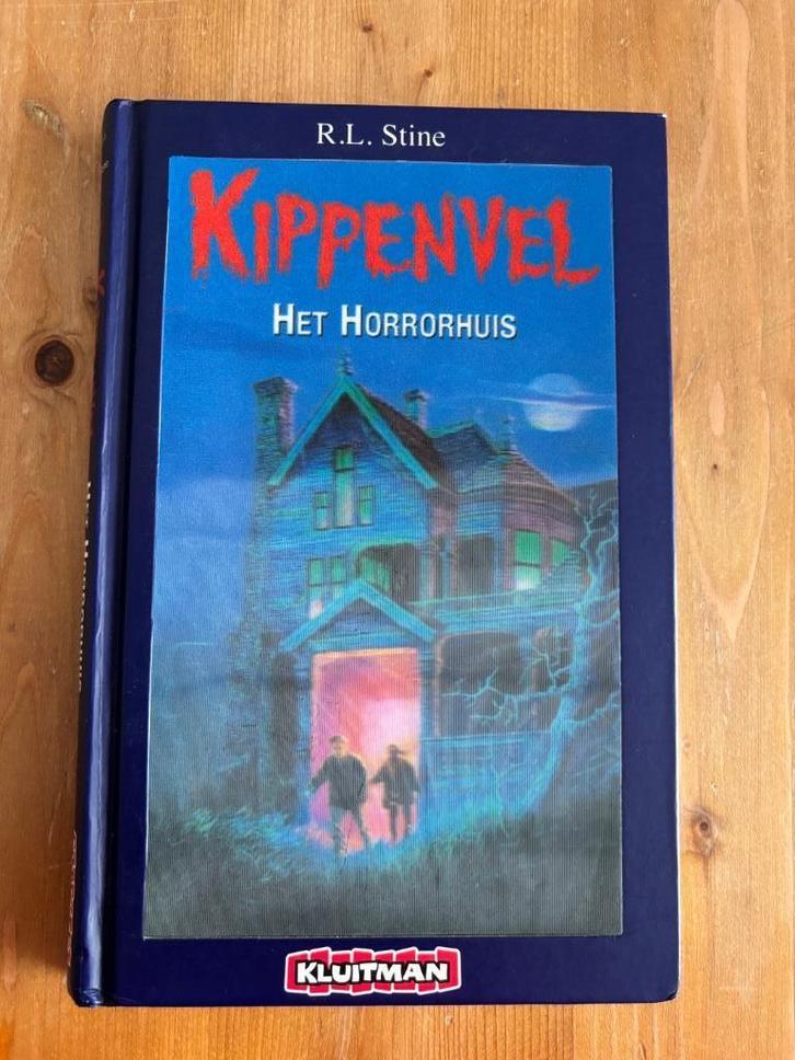 R.L. Stine : kippenvel het horrorhuis (10+) 3D kaft, Boeken, Kinderboeken | Jeugd | 10 tot 12 jaar, Zo goed als nieuw, Ophalen of Verzenden