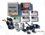 SNES console met 2 controllers en 6 spelletjes, Games en Spelcomputers, Spelcomputers | Nintendo Super NES, Ophalen of Verzenden