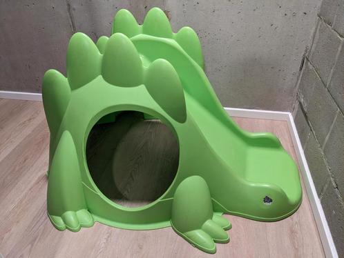 Groene dinosaurus glijbaan, Kinderen en Baby's, Speelgoed | Buiten | Speeltoestellen, Gebruikt, Glijbaan, Ophalen
