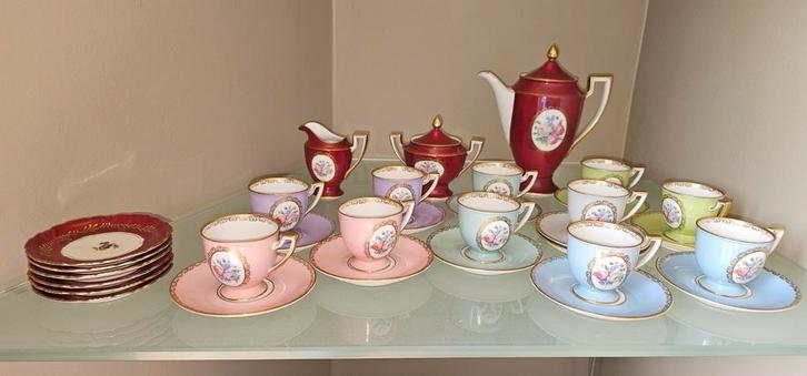 Vintage koffieservies vanRoyal Tettau, Antiek en Kunst, Antiek | Porselein, Ophalen