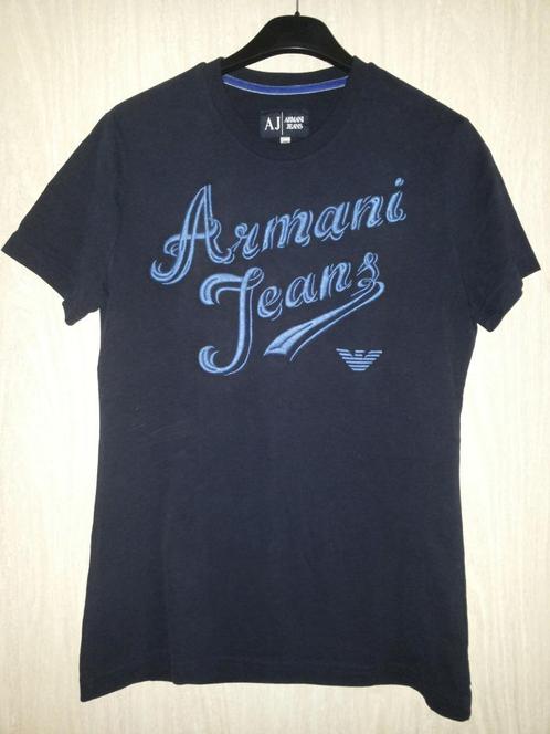 T shirt - Armani Jeans - maat EU : L (maat USA : M), Kleding | Heren, T-shirts, Zo goed als nieuw, Maat 52/54 (L), Blauw, Ophalen of Verzenden