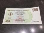 Zimbabwe 500 dollar FDC, Postzegels en Munten, Bankbiljetten | Afrika, Ophalen of Verzenden, Zimbabwe