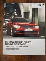 DE BMW 3 REEKS COUPE NIEUWE GENERATIE  1/2011, Boeken, Auto's | Folders en Tijdschriften, Ophalen of Verzenden, Nieuw, BMW