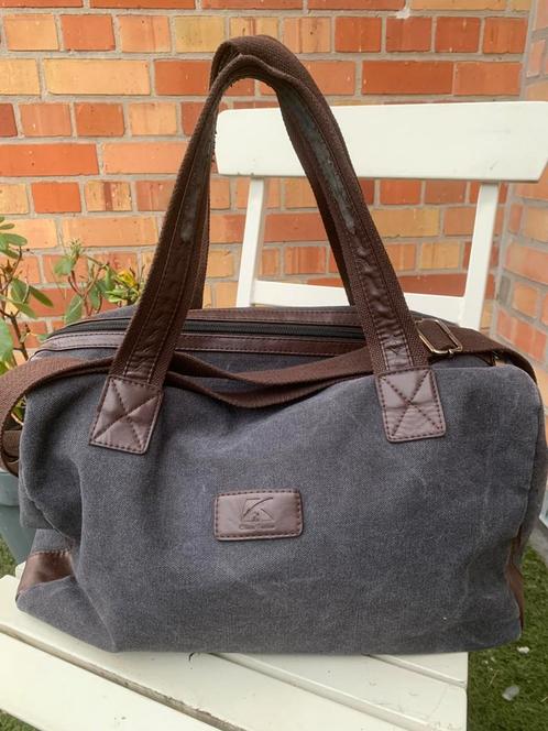 Antracietgrijze canvas reistas van canvas voor het weekend., Handtassen en Accessoires, Tassen | Reistassen en Weekendtassen, Gebruikt