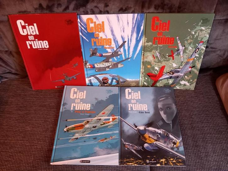 BD "Ciel en Ruine" tomes 1 à 5 (série complète), Boeken, Stripverhalen, Zo goed als nieuw, Complete serie of reeks, Ophalen