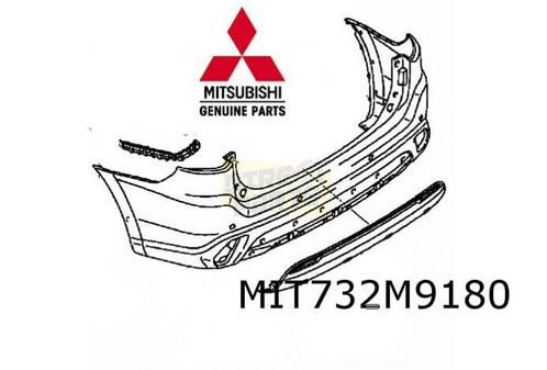 Mitsubishi Outlander (4/18-) 'skidplate' achter (silver) (Bi, Autos : Pièces & Accessoires, Carrosserie & Tôlerie, Pare-chocs