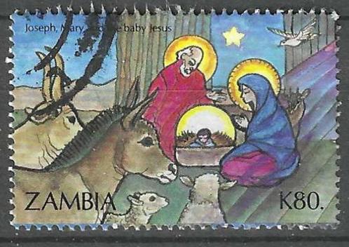 Zambia 1992 - Yvert 571 - Kerstzegels (ST), Timbres & Monnaies, Timbres | Afrique, Affranchi, Zambie, Envoi