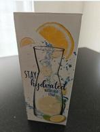 Glazen waterkan / waterkaraf (nieuw), Ophalen, Zo goed als nieuw