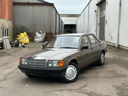 Mercedes-Benz 190 W201 | Historiek | Leder | Belgische wagen, Auto's, Mercedes-Benz, Bedrijf, Te koop, 190-Serie, Lederen bekleding