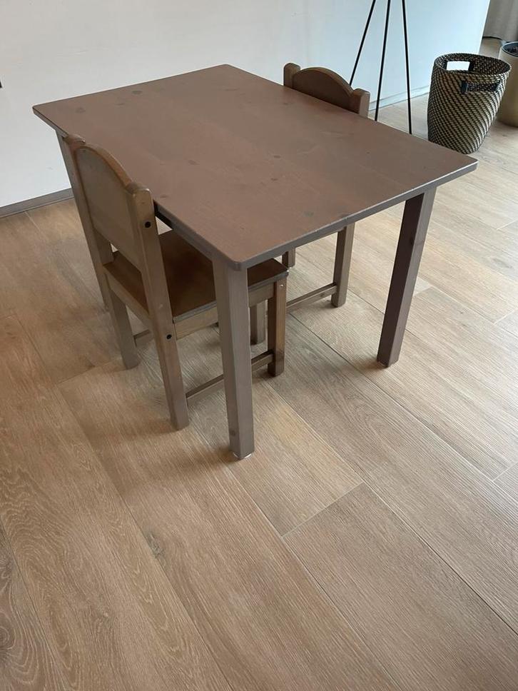 IKEA Sundvik kindertafel + 2 stoeltjes, Maison & Meubles, Tables | Tables à manger, Comme neuf, Enlèvement