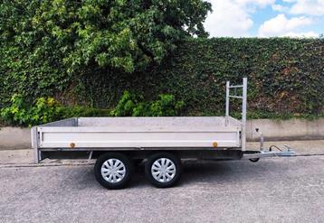 Plateau dubbelas 750kg 158x310cm  beschikbaar voor biedingen