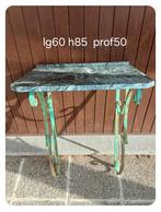 console fer forge et marbre vert 1940, Enlèvement